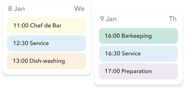 Shift scheduling