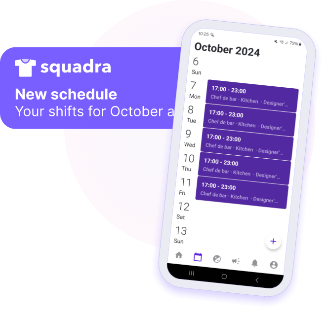 Publish your schedule.